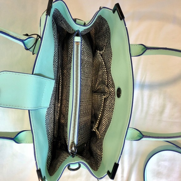 Rebecca Minkoff Amorous Satchel Wintermint NWT - Picture 4 of 8